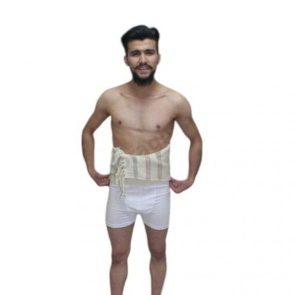 Saçakli Örme Yün Dolama Kuşak Bel Ağrisi Bel Fıtığı ürün görseli