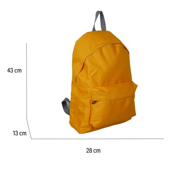 Bagacar 126 Excaption Günlük Okul Sırt Çantası Sarı - 5