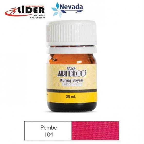 ARTDECO KUMAŞ BOYASI 25ML PEMBE 10 A - 104 - 1