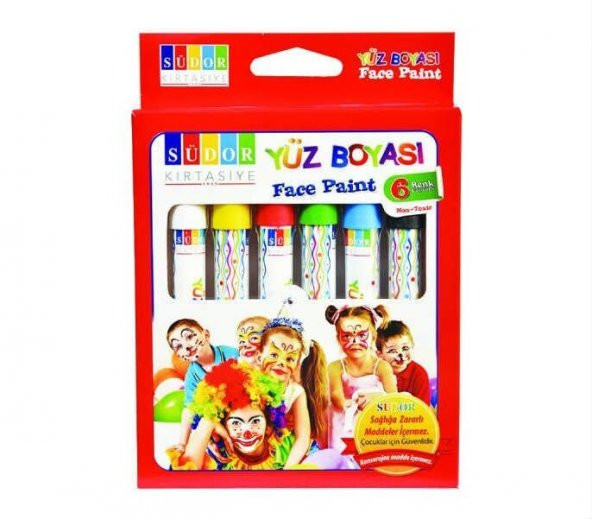 SÜDOR YÜZ BOYASI 6 RENK YB01 ÜCRETSİZ KARGO ürün görseli