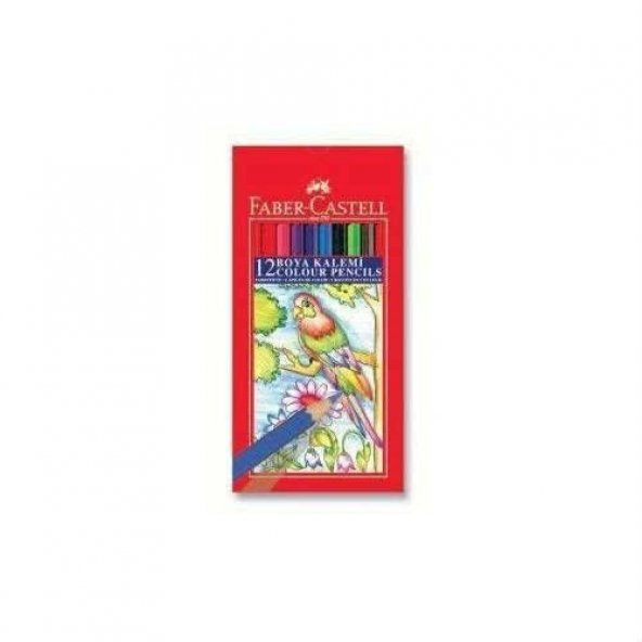 Faber Castell Kuru Boya Kalemi 12 Renk Büyük Boy