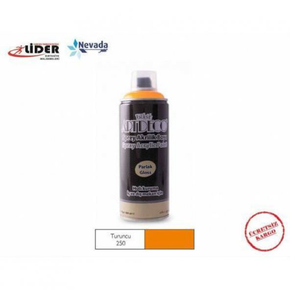 ARTDECO AKRİLİK SPREY BOYA 400 ML TURUNCU Y-400-250 ÜCRETSİZ KARG