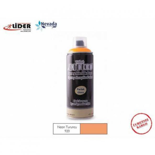ARTDECO AKRİLİK SPREY BOYA 400 ML NEON TURUNCU Y-400-920 ürün görseli