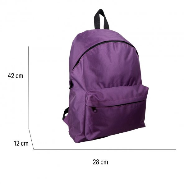 Bagacar 126 Excaption Günlük Okul Sırt Çantası Koyu Mor - 4