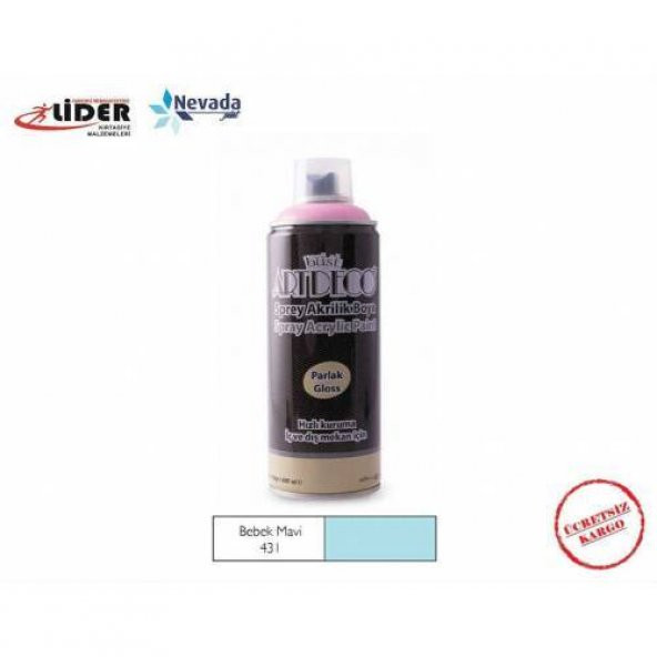 ARTDECO AKRİLİK SPREY BOYA 400 ML BEBEK MAVİ Y-400-431 - 1