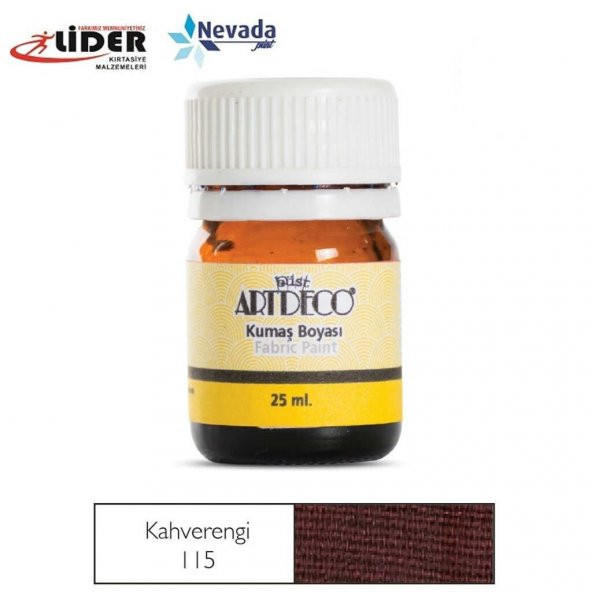 ARTDECO KUMAŞ BOYASI 25ML KAHVERENGİ 10 A - 115