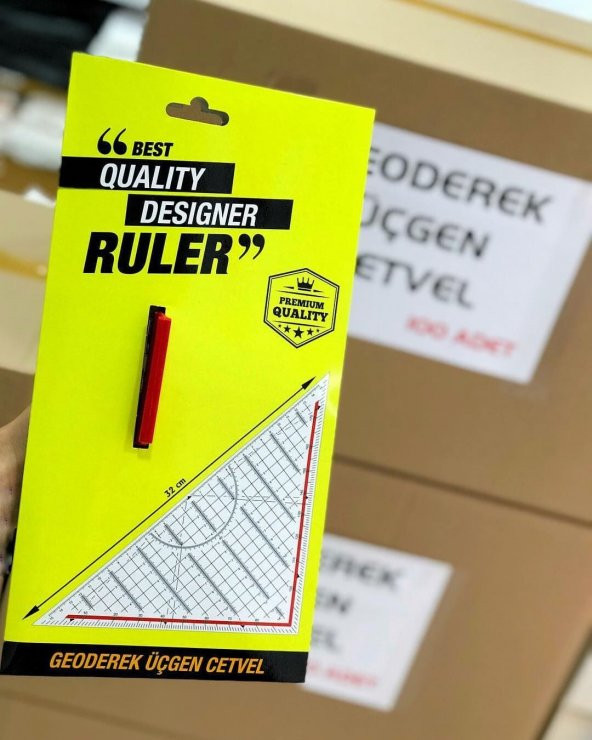 ÜÇGEN CETVEL BRATE GEODEREK YERLİ MALI ÜCRETSİZ KARGO ürün görseli