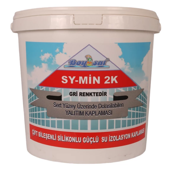 SY-MİN 2K Çift Bileşenli Silikonlu Güçlü Su Yalıtım Kaplaması