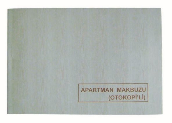 DİLMAN APARTMAN MAKBUZU 2 NÜSHA OTOKOPİLİ ÜCRETSİZ KARGO