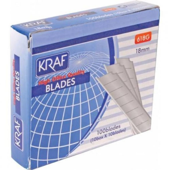 Kraf Geniş Maket Bıçağı Yedeği 100 Adet (Falçata Ucu)