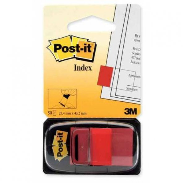 Post-It Index İşaret Bandı Kırmızı 50 Yaprak 680-1 Post-It