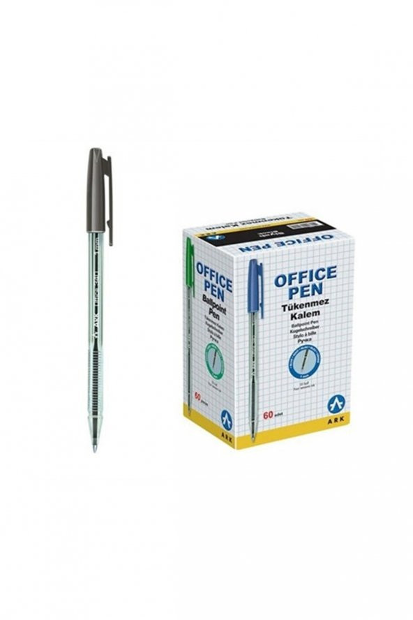 Tükenmez Kalem Ark 222 Büro SİYAH 1 ADET FİYATIDIR ürün görseli