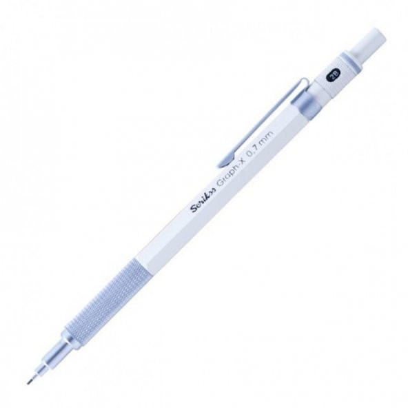 Scrikss Graph x Versatil Kalem Metal 0.7 MM Beyaz