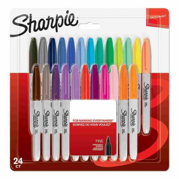 Sharpie Fine Permanent Markör 24 lü Karışık Bls Ücretsiz Kargo ürün görseli