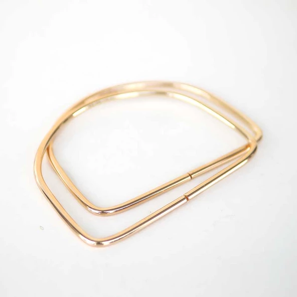 Metal Çanta Sapı GOLD D MODEL (Çift)