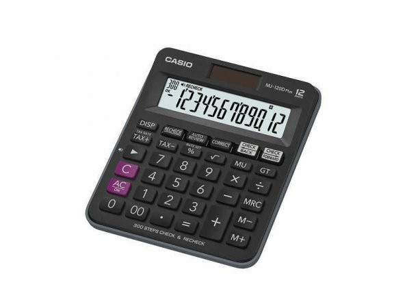 Casio MJ-120D PLUS 12 Haneli Masaüstü Hesap Makinesi - 1