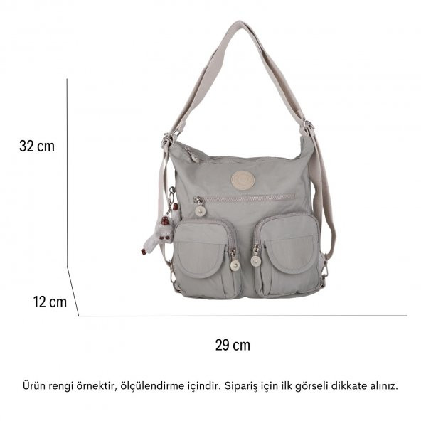 Kenyon Cox 2198 Klinkır Kumaş Hafif Sırt ve Kol Çantası Mavi - 4