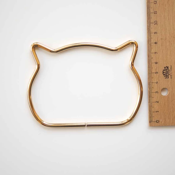 Metal Çanta Sapı Kedi - 6