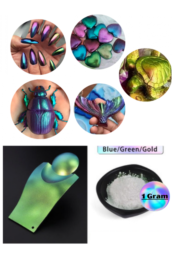 Epoksi Makyaj-Tırnak Chameleon Bukalemun Pigment Boya 1 gr