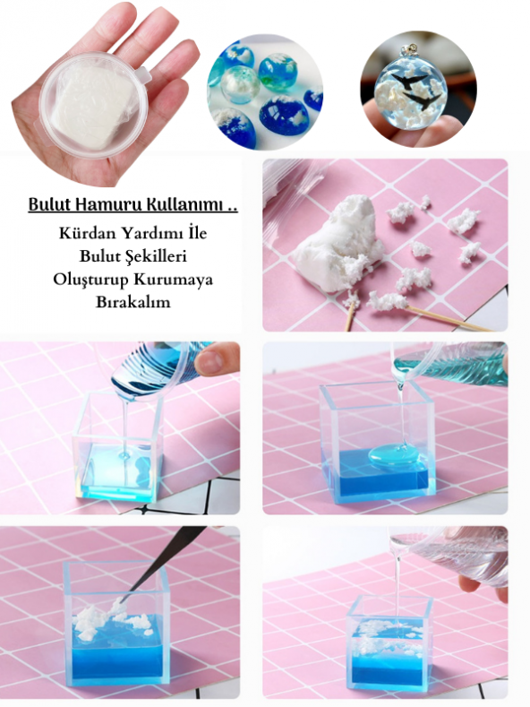 Epoksi Reçine Bulut Hamuru 25 gr