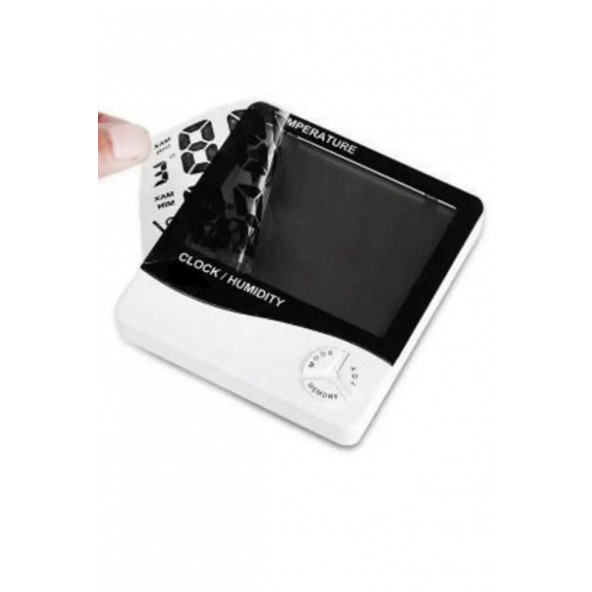 50 Adet Dijital Termometre Sıcaklık Ve Nem Ölçer Masa Saati Alarm A33 - (50 Adet.).