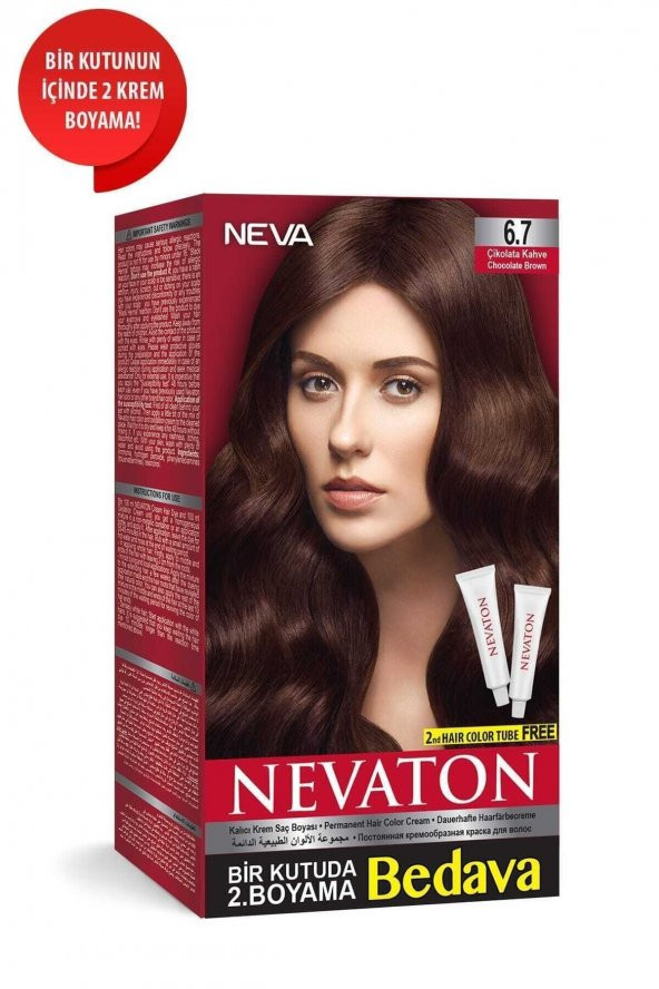 Saç Boyası Seti 6.7 Çikolata Kahve 8698636611701 - 2
