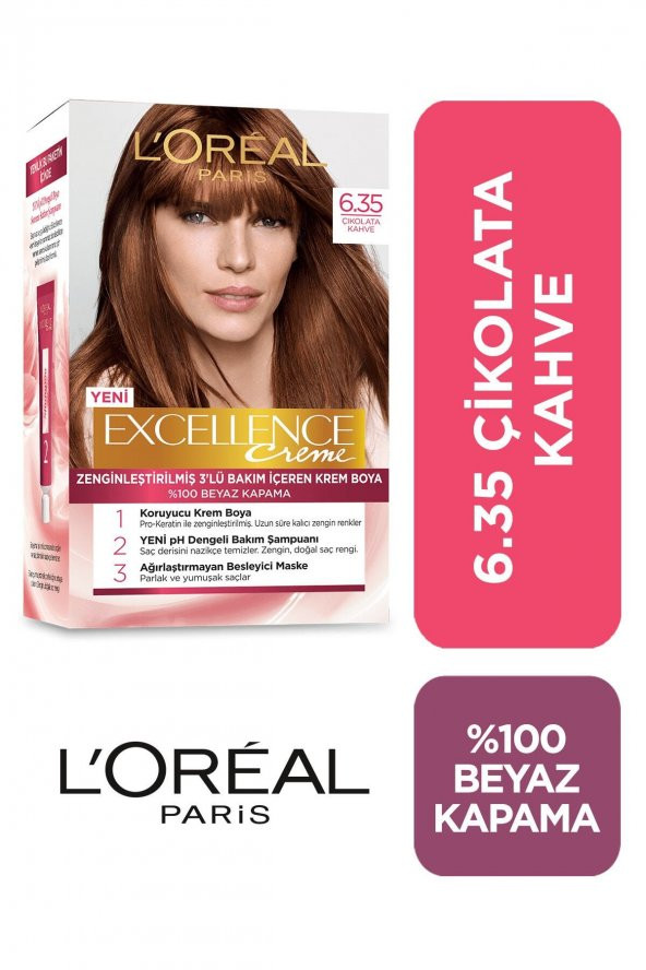 Excellence Creme Saç Boyası 6.35 Çikolata Kahve