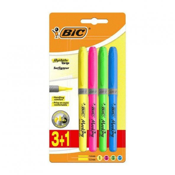 Bic Fosforlu Kalem Brite Liner Pastel 4 Renk - 2