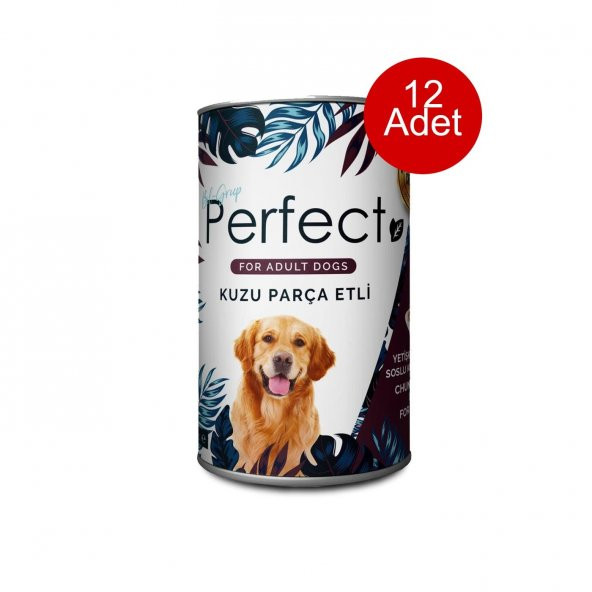 Perfect Parça Kuzu Etli Köpek Konservesi 400 gr - 12 Adet