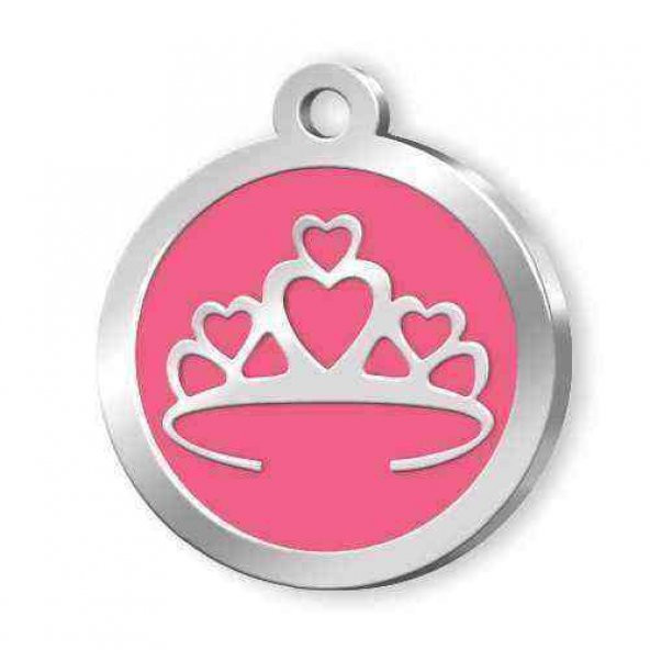 Mineli Seri Taçlı Künye Pembe ürün görseli