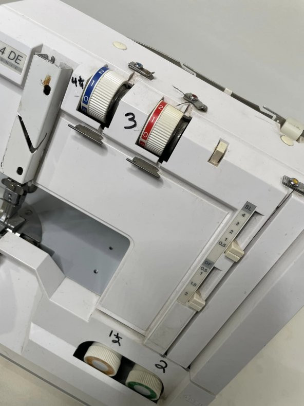 Elna Lock Pro 4 DE Overlok Makinesi 110V 2.El (G-37) - Resim 9