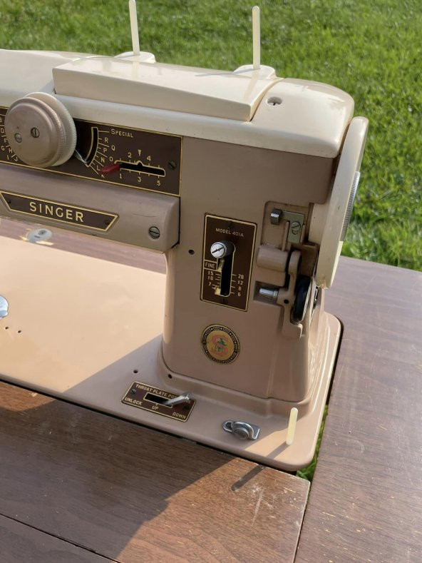 Singer 401A Masalı Dikiş Makinesi 110V 2.El (G-64) - Resim 7