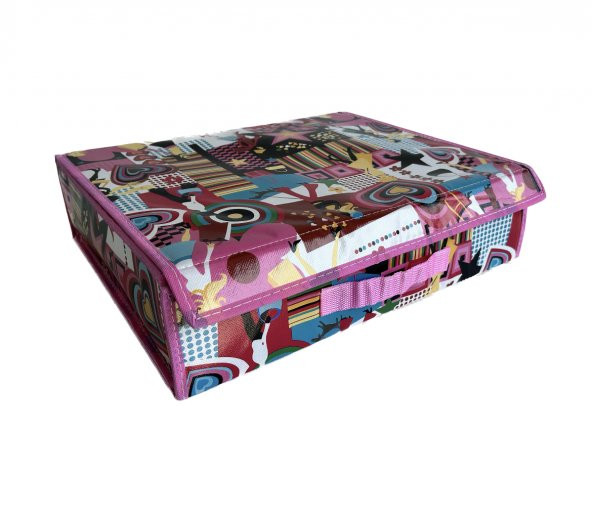 20 Bölmeli Çekmece Düzenleyici Organizer Pembe Desenli 103 - 2