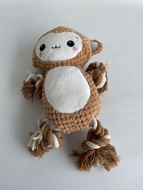 Evcil Hayvan Diş Kaşıma Çiğneme Maymun Peluş Oyuncak - 2