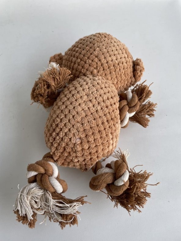 Evcil Hayvan Diş Kaşıma Çiğneme Maymun Peluş Oyuncak - 4