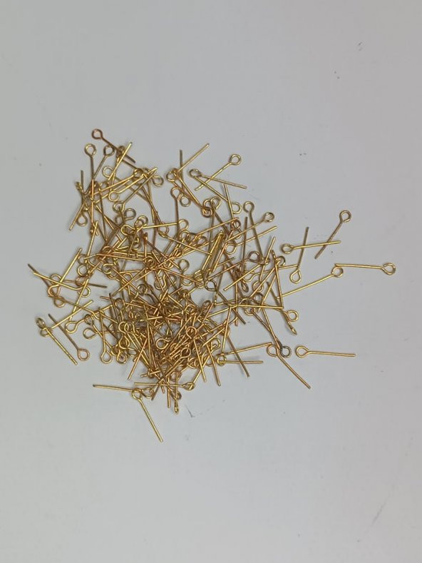 Nikel Kaplama Halkalı Takı Çivisi Sarı 1 Kg 18mm - 2