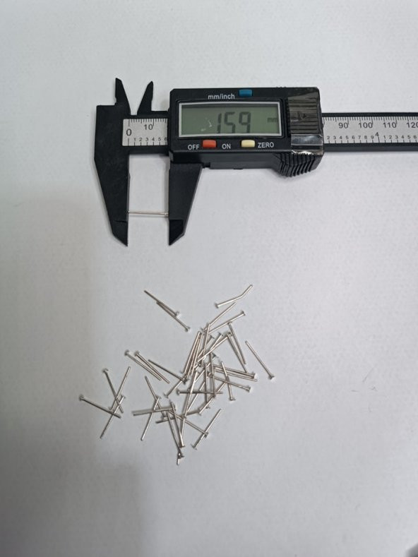 Nikel Kaplama Düz Takı Çivisi 1Kg 16mm - 4