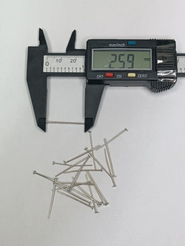 Nikel Kaplama Düz Takı Çivisi 1Kg 26mm - 4