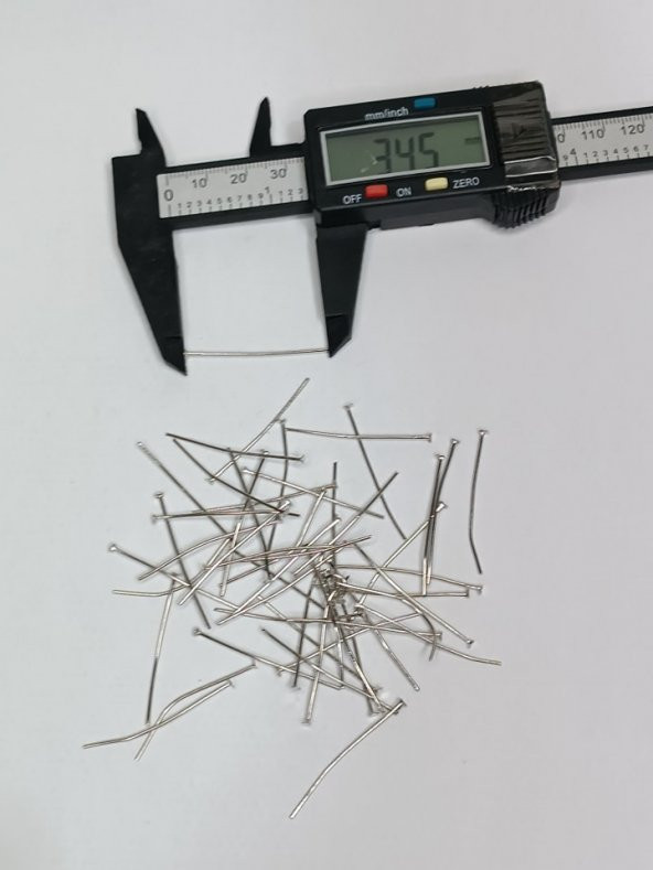 Nikel Kaplama Düz Takı Çivisi 1Kg 35mm - 4