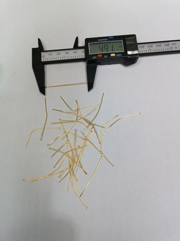 Nikel Kaplama Düz Takı Çivisi Sarı 1Kg 50mm - 4