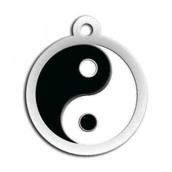 Mineli Ying Yang Desenli Künye ürün görseli