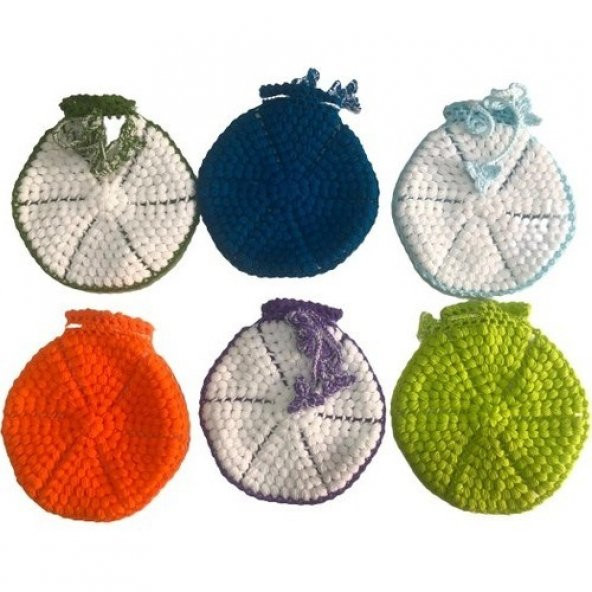 EL ÖRGÜSÜ LİF ÇEYİZLİK LİF BANYO EL İŞİ BANYO LİFİ BORA LİF 6 ADET DUŞ ürün görseli