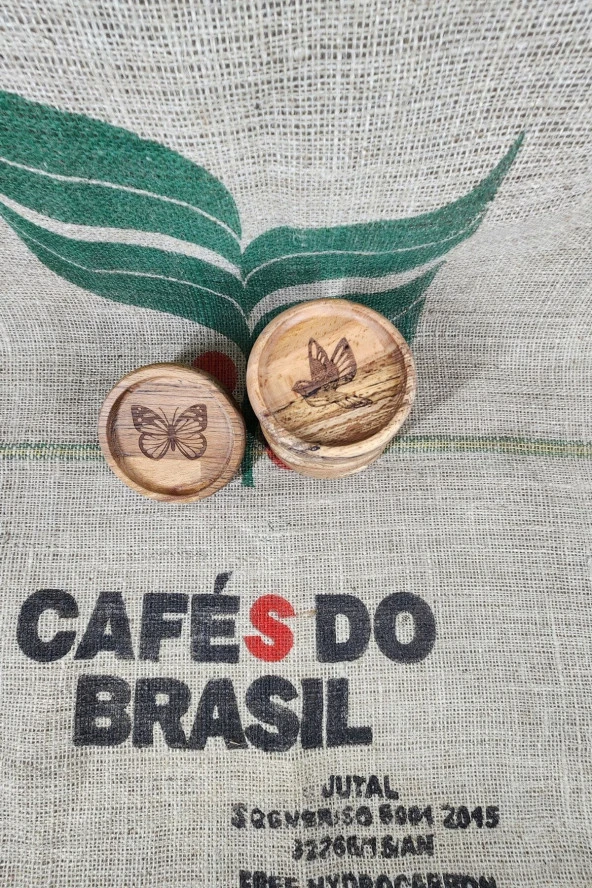 Ahşap Fincan Ve Bardak Altlığı 6lı Kahve Altı