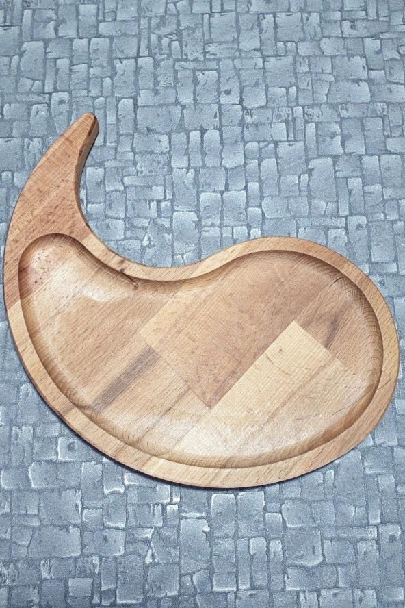 Ahşap Kayın Çerezlik-kahvaltılık Ve Servis- Sunum Tabağı Kz10142 - 2