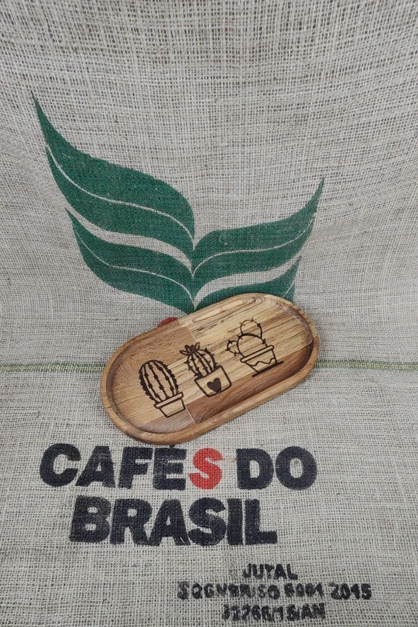 Doğal Ahşap Kayın Ağacı Sunum Tepsisi - 2