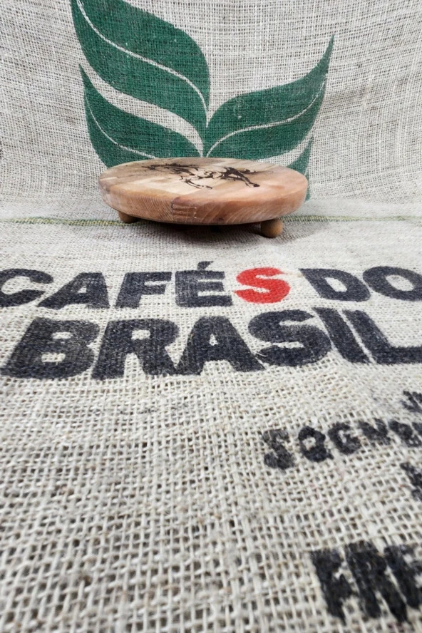 Doğal Ahşap Dekoratif Mini Ayaklı Sofra Sunumluk - 2