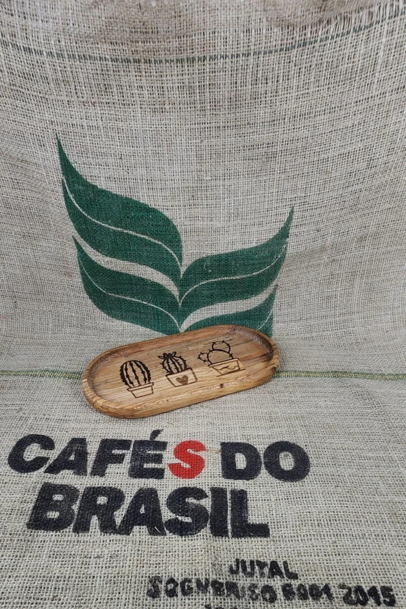 Doğal Ahşap Kayın Ağacı Sunum Tepsisi