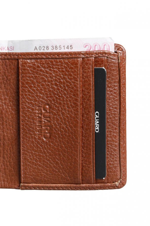 Guard Taba  Minimal Spor Hakiki Deri Erkek Cüzdanı P705 - 3