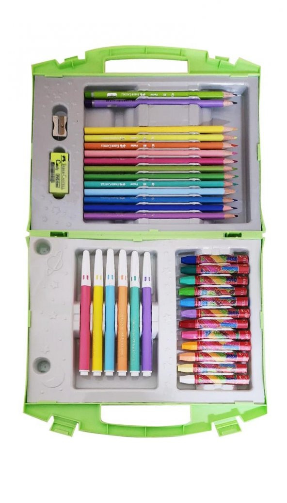 Faber Castell Pastel Renkler 34 Parça Boyama Çantası - 2