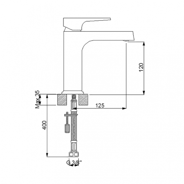Newarc 941521 Aqua Lavabo Bataryası - 2